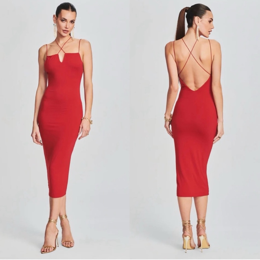 Ser.O.Ya Brogan Dress In Red